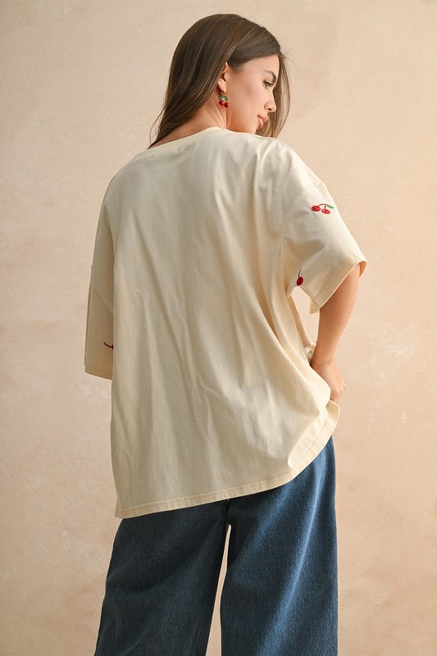 cherry baby tee