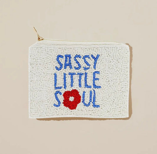 beaded mini pouch