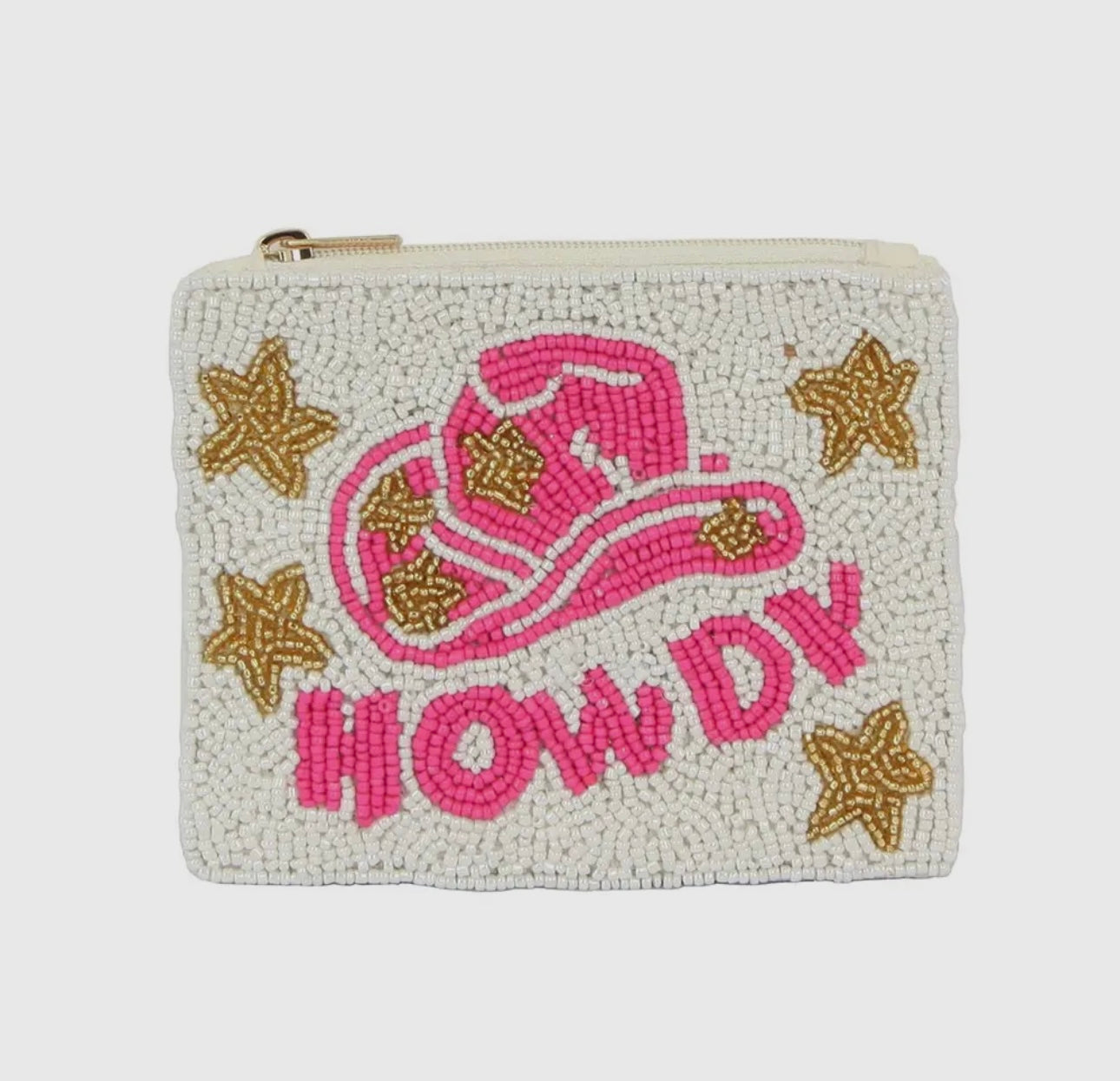 beaded mini pouch